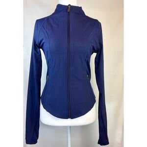 Vitality Cloud II Frame Jacket Womens M Oxford Blue Full Zip Athleisure Slim Fit